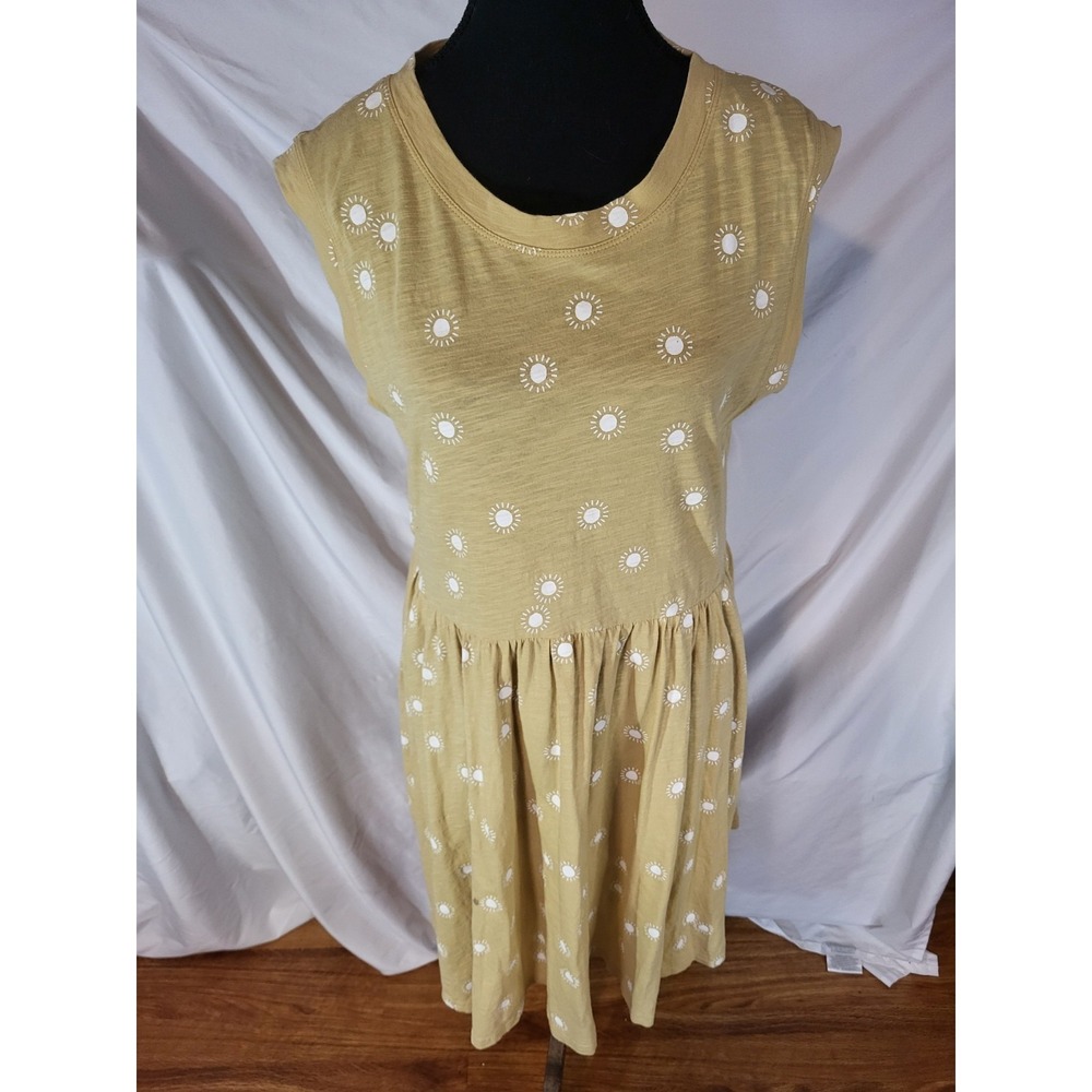 Rylee & Cru Size M Sun Yellow Sleeveless Sun Dress